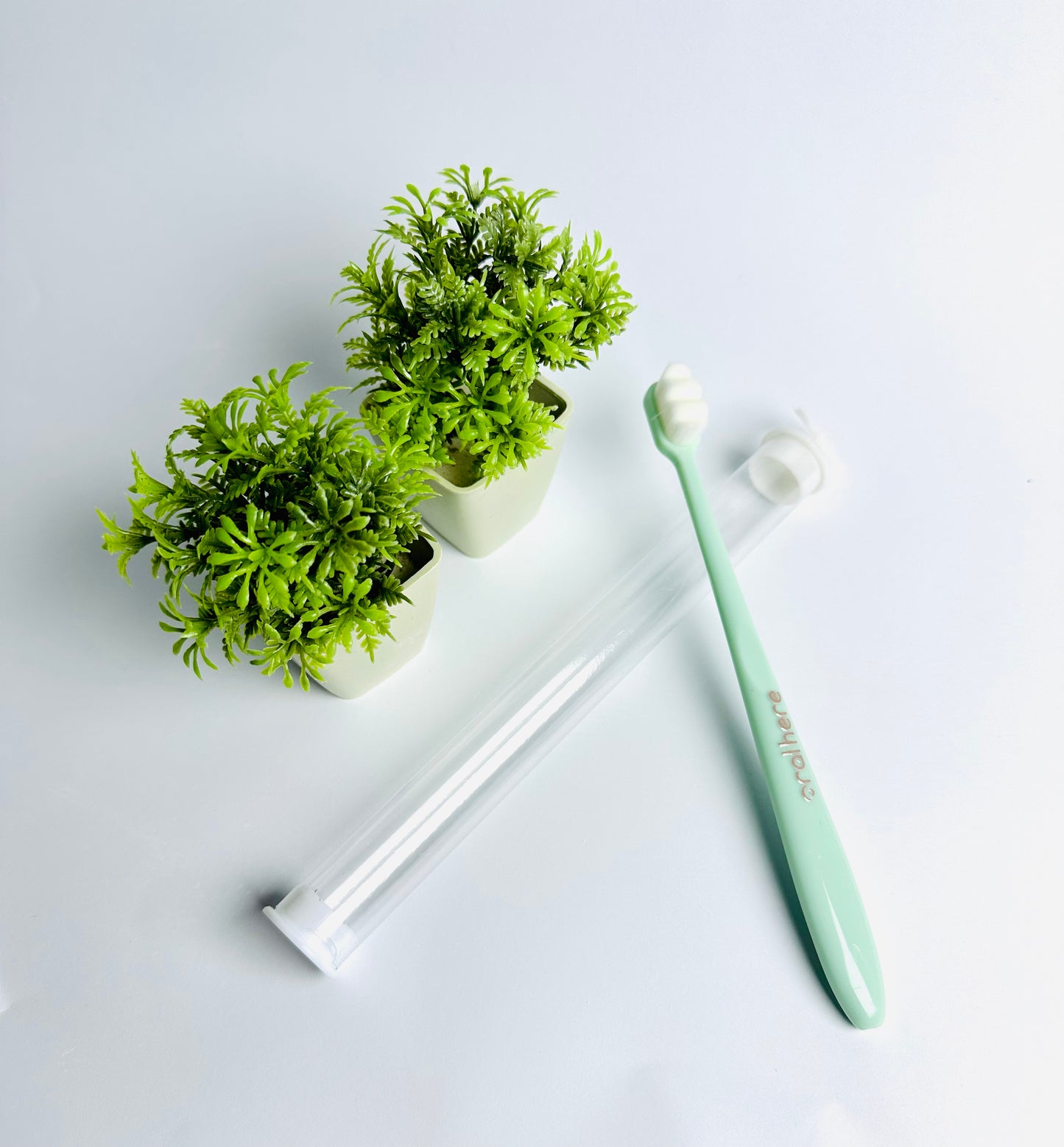 Oral Here Soft Nano Toothbrush With Travel Case – Ultra Soft 12,000 Bristles!