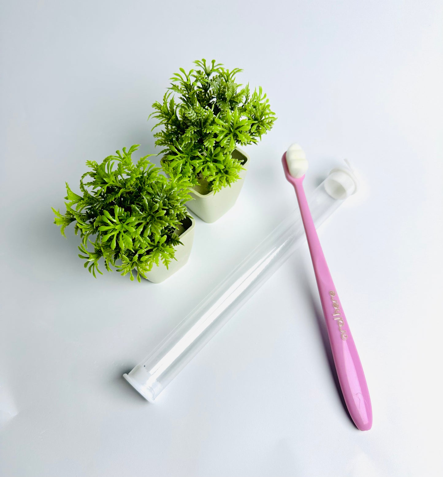 Oral Here Soft Nano Toothbrush With Travel Case – Ultra Soft 12,000 Bristles!