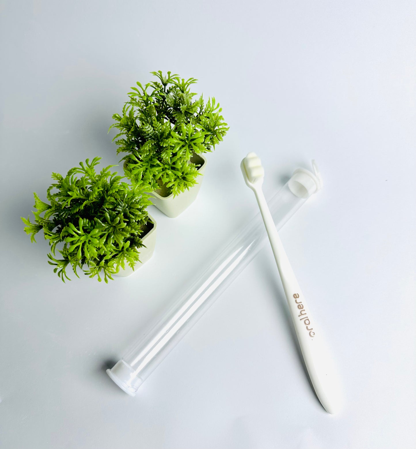 Oral Here Soft Nano Toothbrush With Travel Case – Ultra Soft 12,000 Bristles!